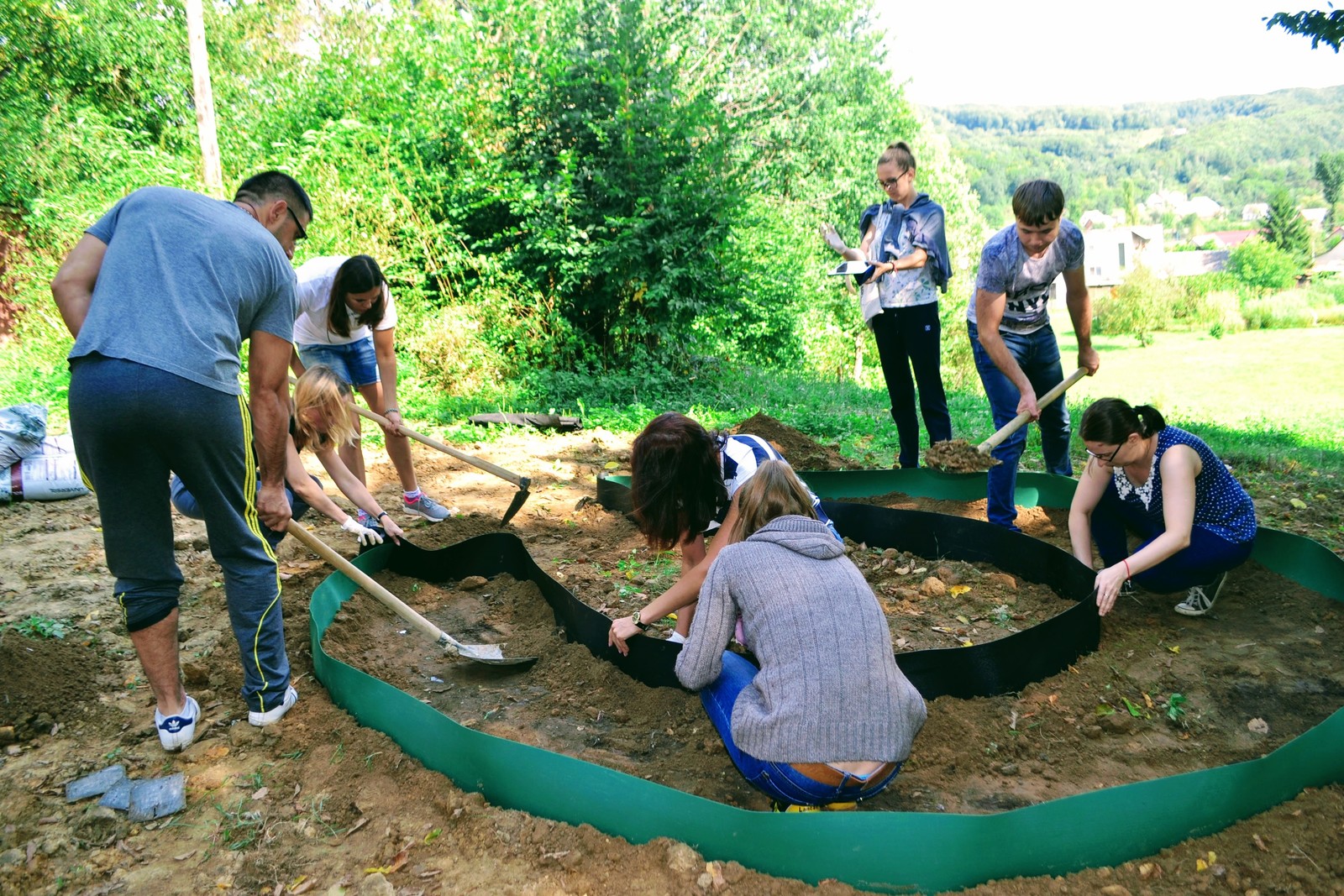 Schlüssellochbeet anlegen