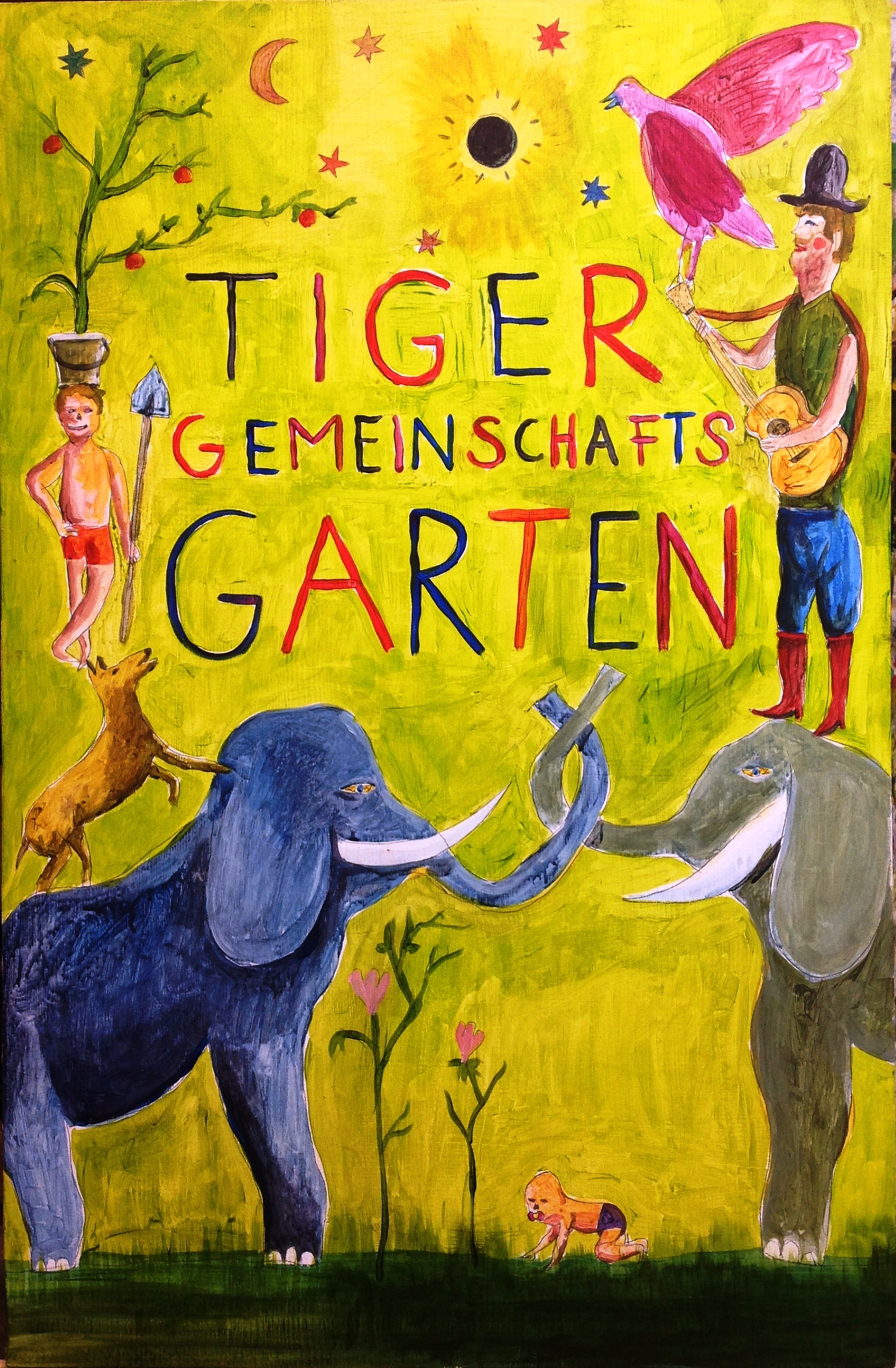 Das Tor zum Garten. Gemalt und gestiftet von Daniel Domig.